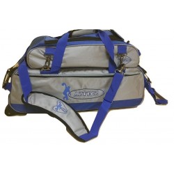 3 Ball Tote Roller with Shoe Bag - Blue/Grey