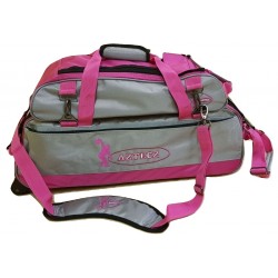 3 Ball Tote Roller with Shoe Bag - Pink/Grey